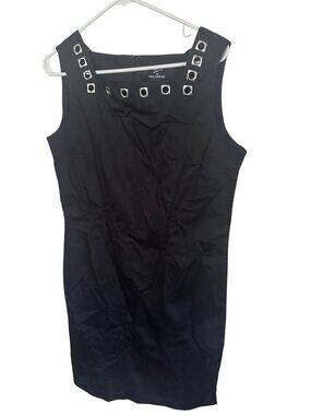 Lennie for Nina Leonard black dress with silver accents size 10 new with tags